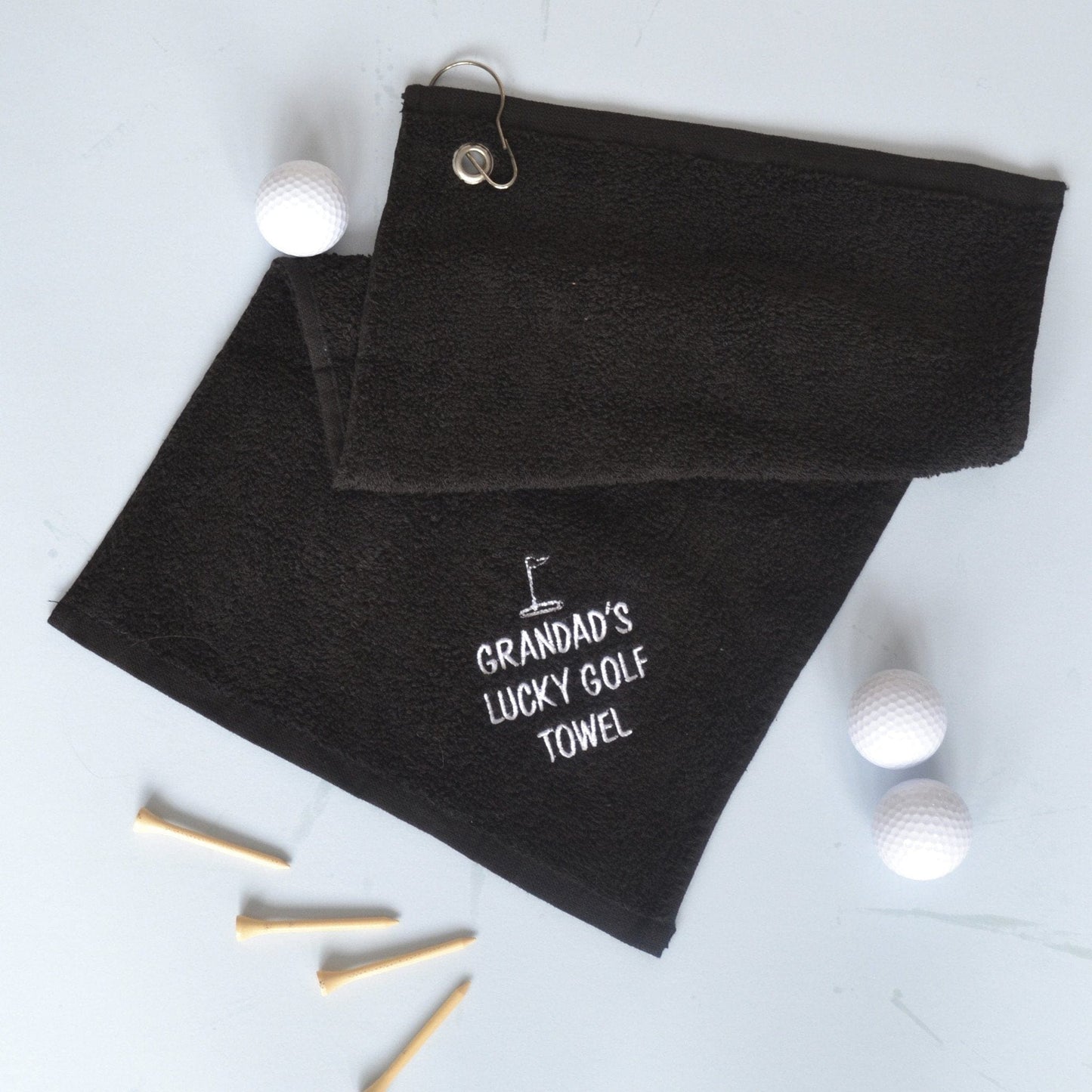 Personalised Lucky Golf Towel, golf towel, - ALPHS