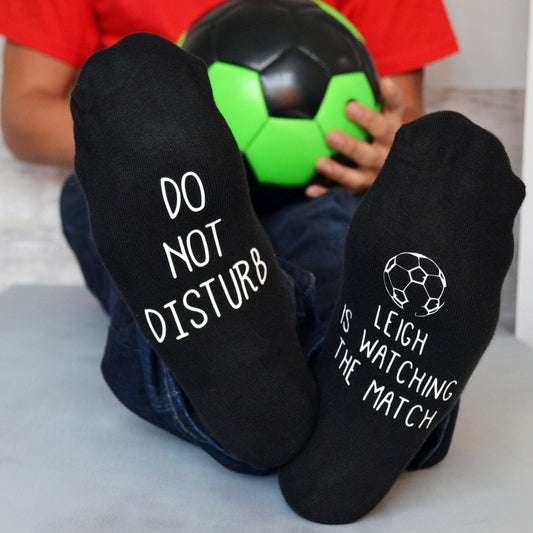 Do Not Disturb Personalised Football Socks, socks, - ALPHS