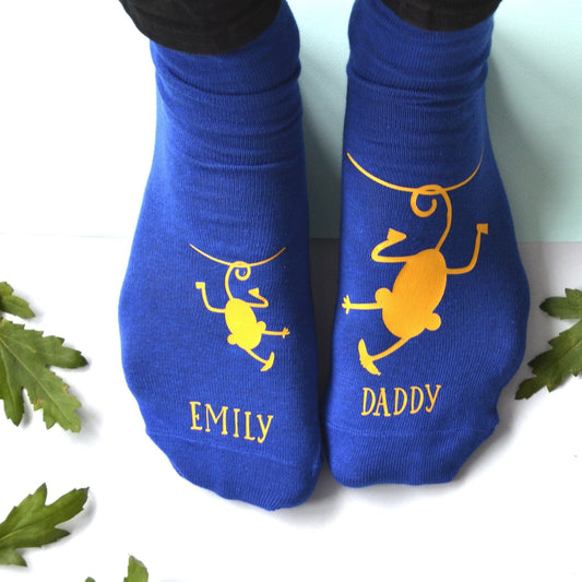 Personalised Cheeky Monkey Daddy Socks, socks, - ALPHS