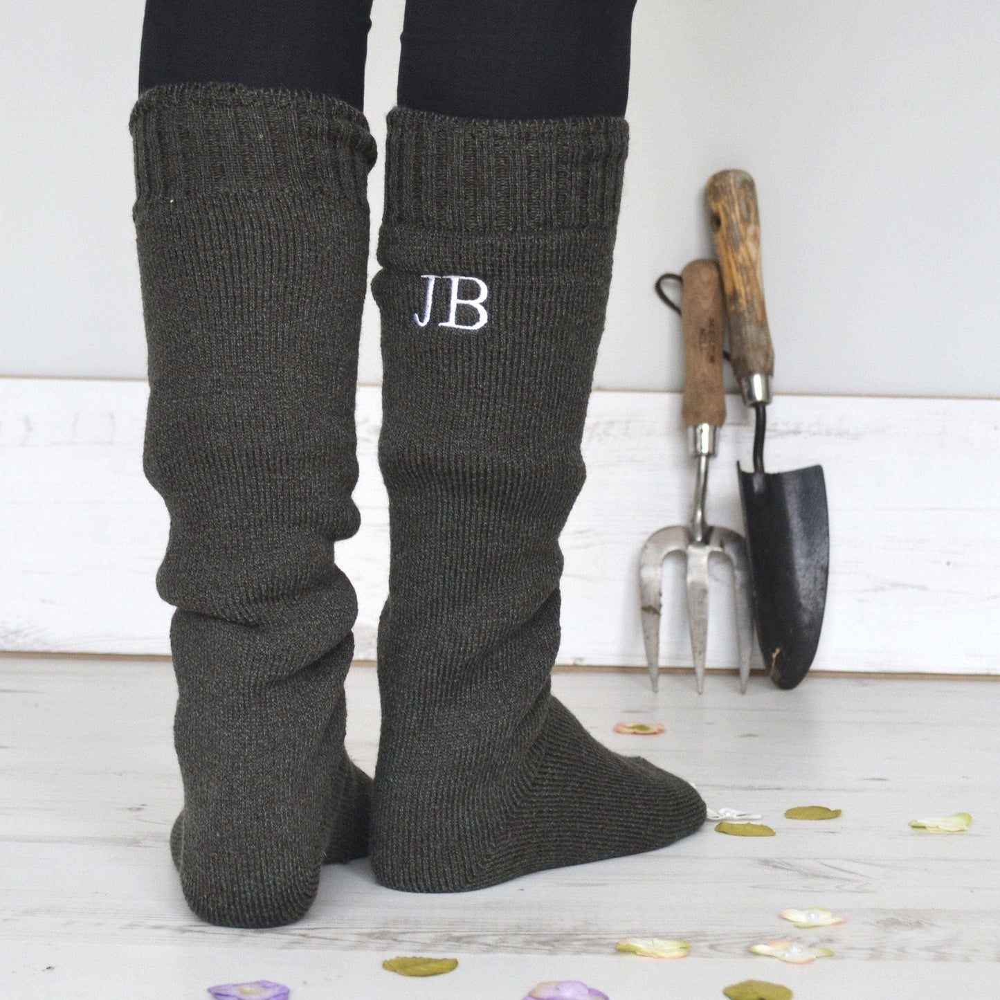 Personalised Gift Boot Socks - Monogrammed Wool, Socks, - ALPHS