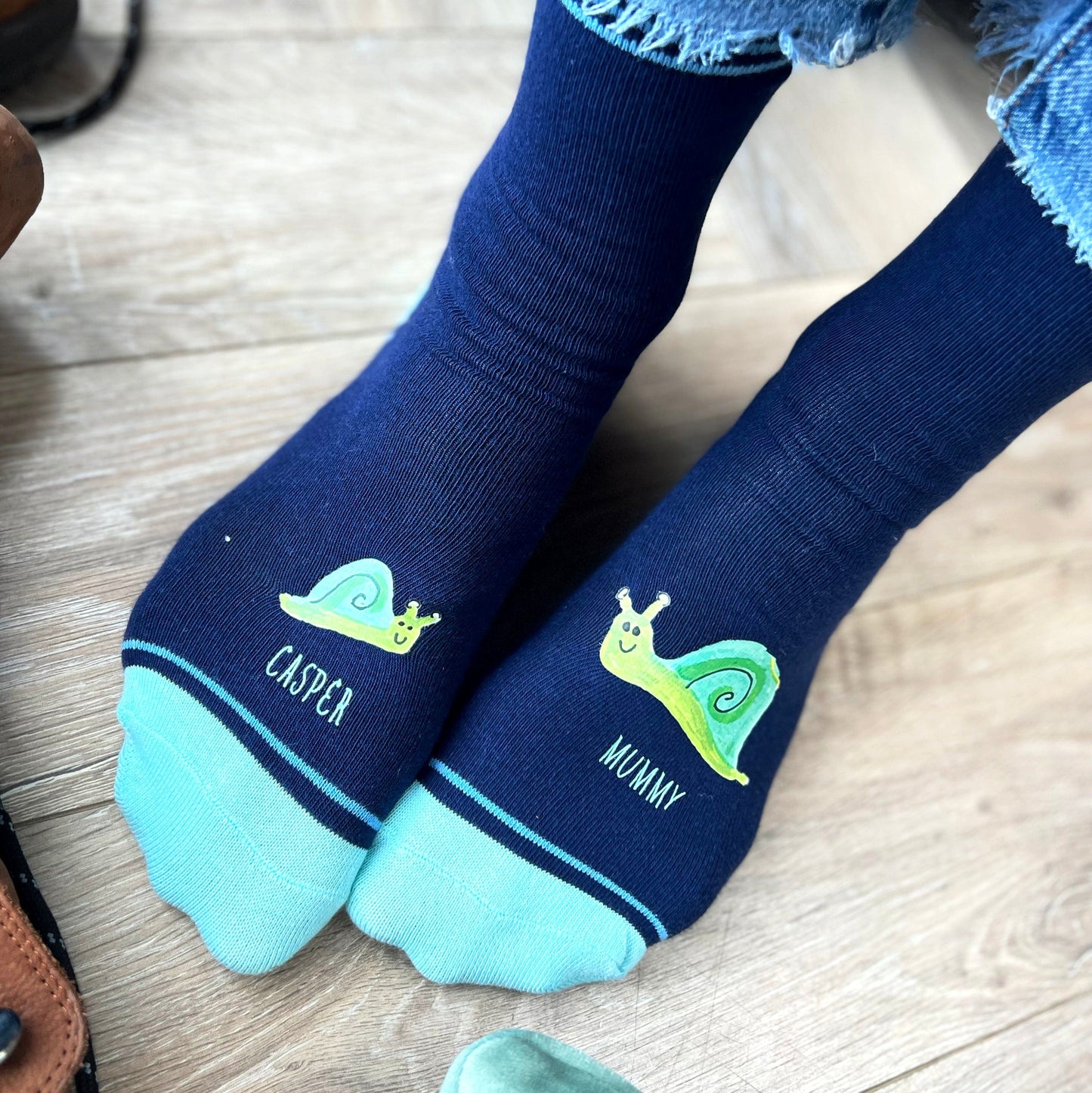 Me and You Snail Socks