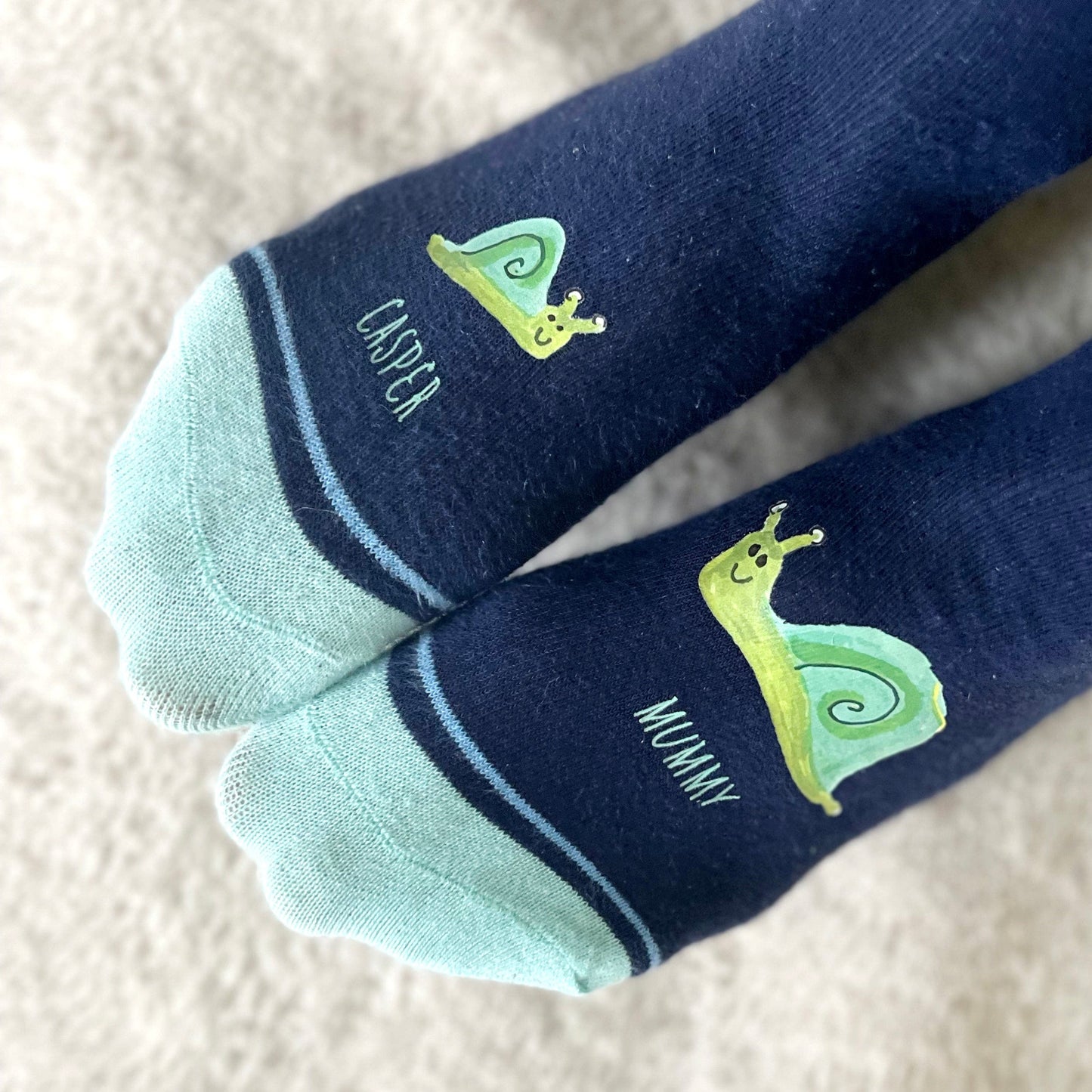 Me and You Snail Socks