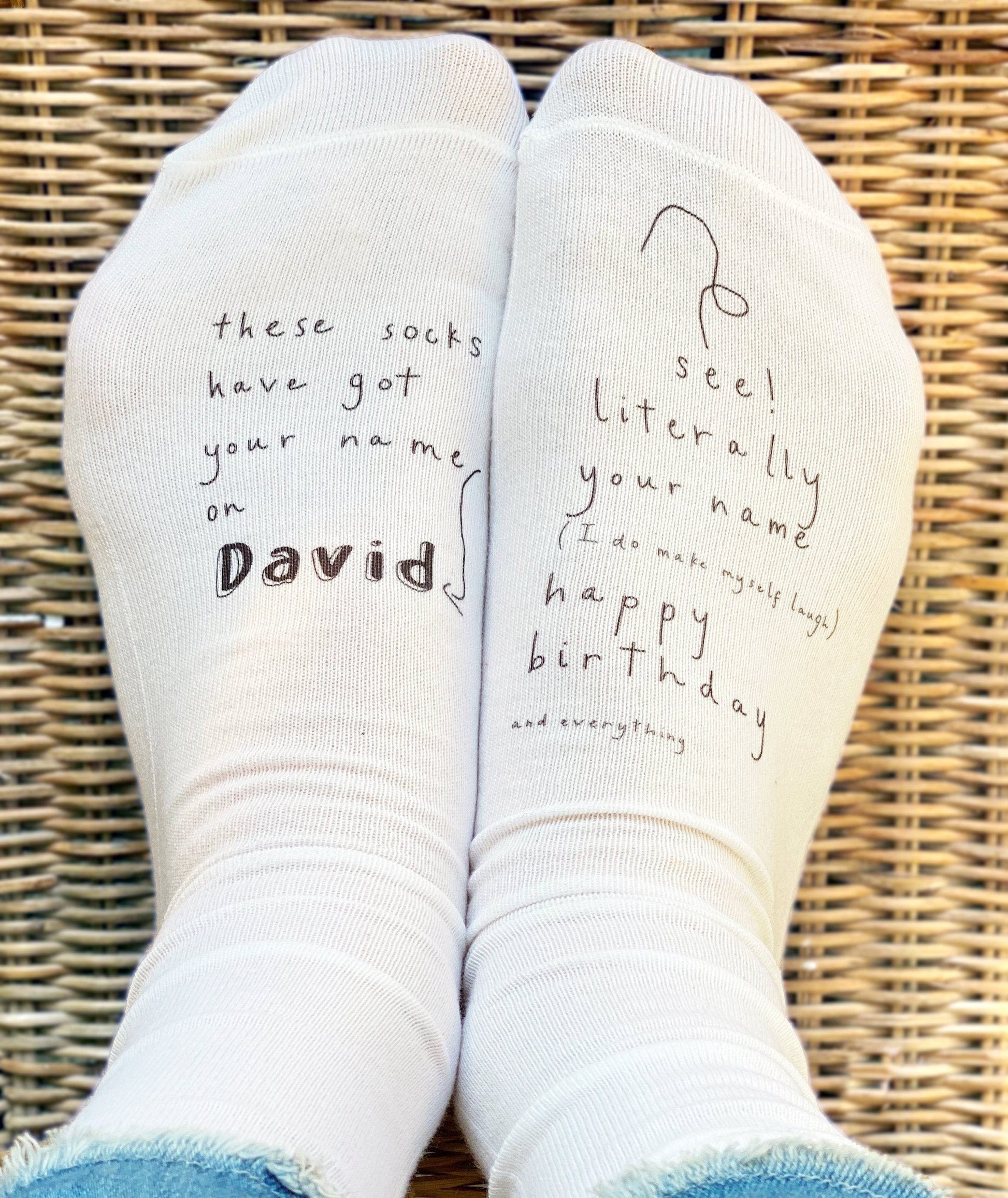 Personalised Funny Birthday Socks, Socks, - ALPHS