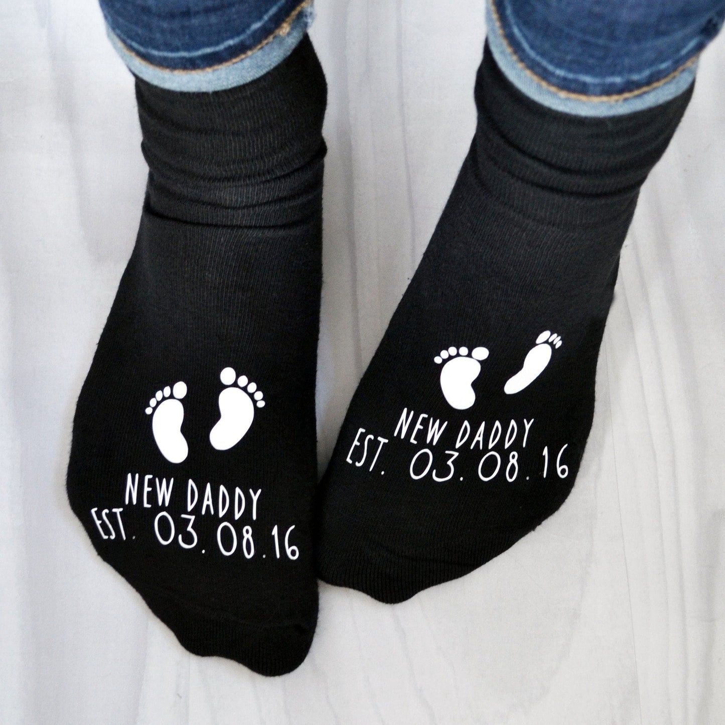 New Daddy Personalised Socks, Socks, - ALPHS