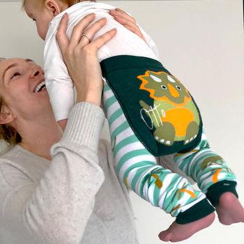 Personalised Dinosaur Baby Leggings, Clothing, - ALPHS