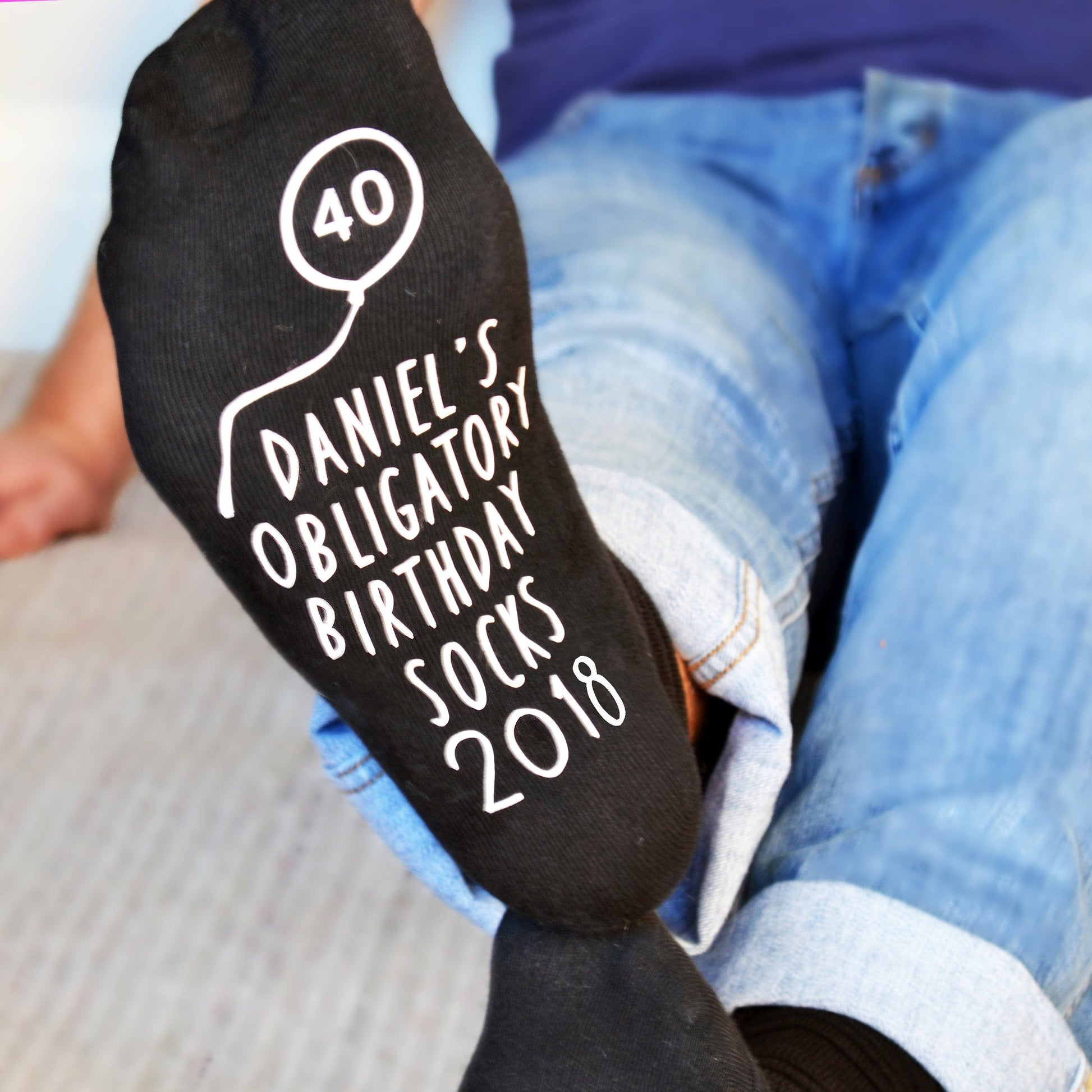 Personalised Obligatory Birthday Socks, socks, - ALPHS