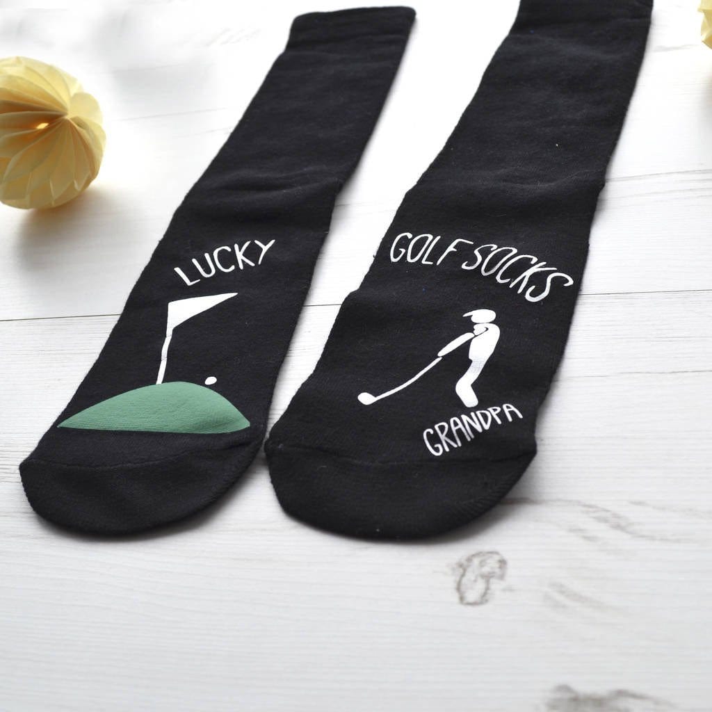 Lucky Golf Scene Socks, Socks, - ALPHS