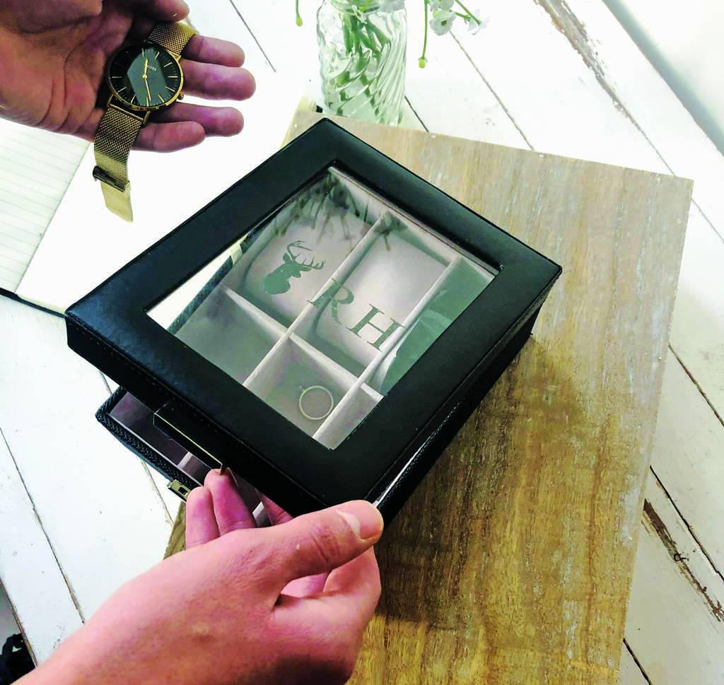 Men's Personalised Watch Box, Watch Box, - ALPHS
