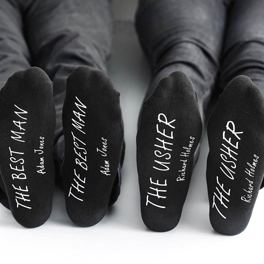 Personalised Wedding Groomsman Socks, Socks, - ALPHS 