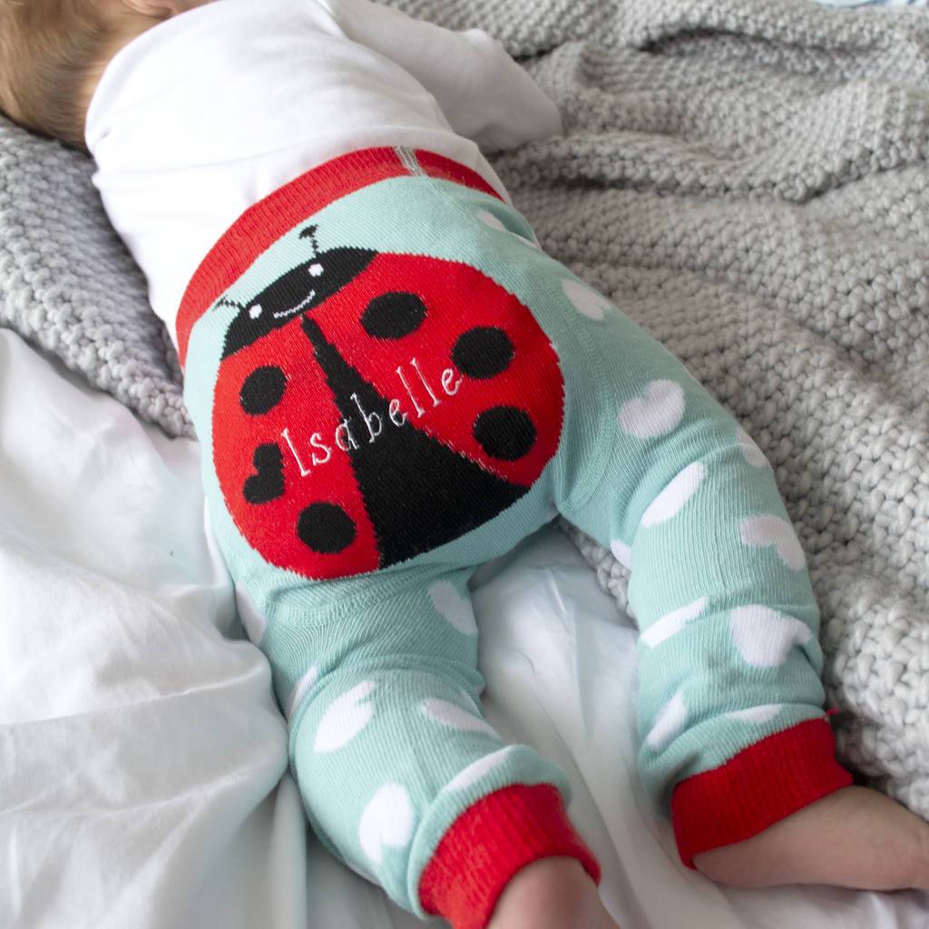 Personalised Ladybird Baby Leggings, Clothing, - ALPHS