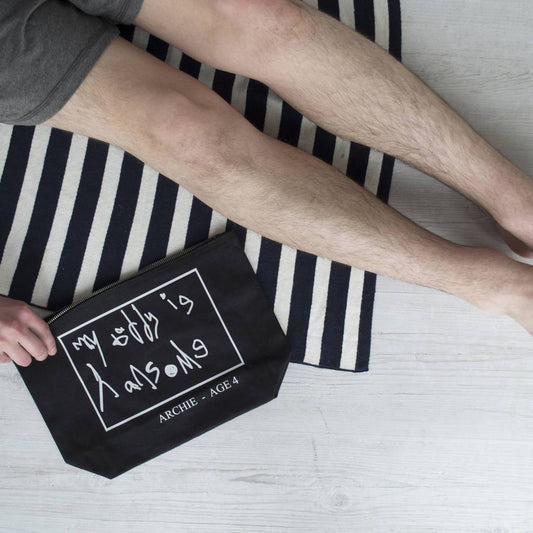 Personalised Your Handwriting Wash Bag, Washbag, - ALPHS