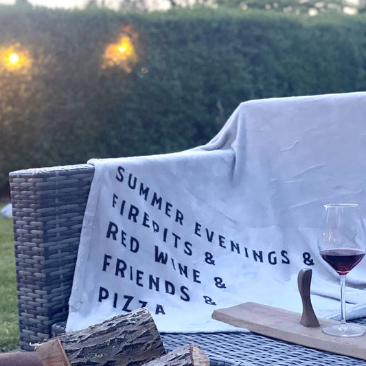 Summer Evening Personalised Throw