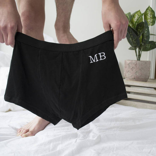 Personalised Embroidered Monogram Underwear, underwear, - ALPHS