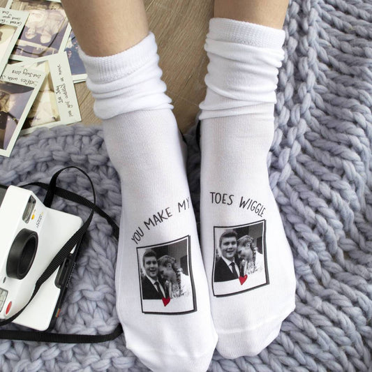 You Make My Toes Wiggle Photo Socks, Photo Socks, - ALPHS