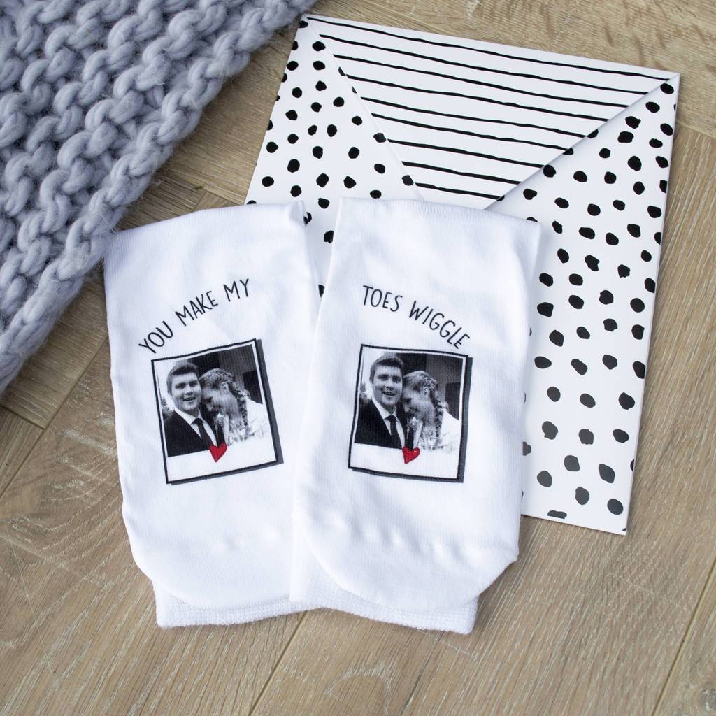 You Make My Toes Wiggle Photo Socks, Photo Socks, - ALPHS