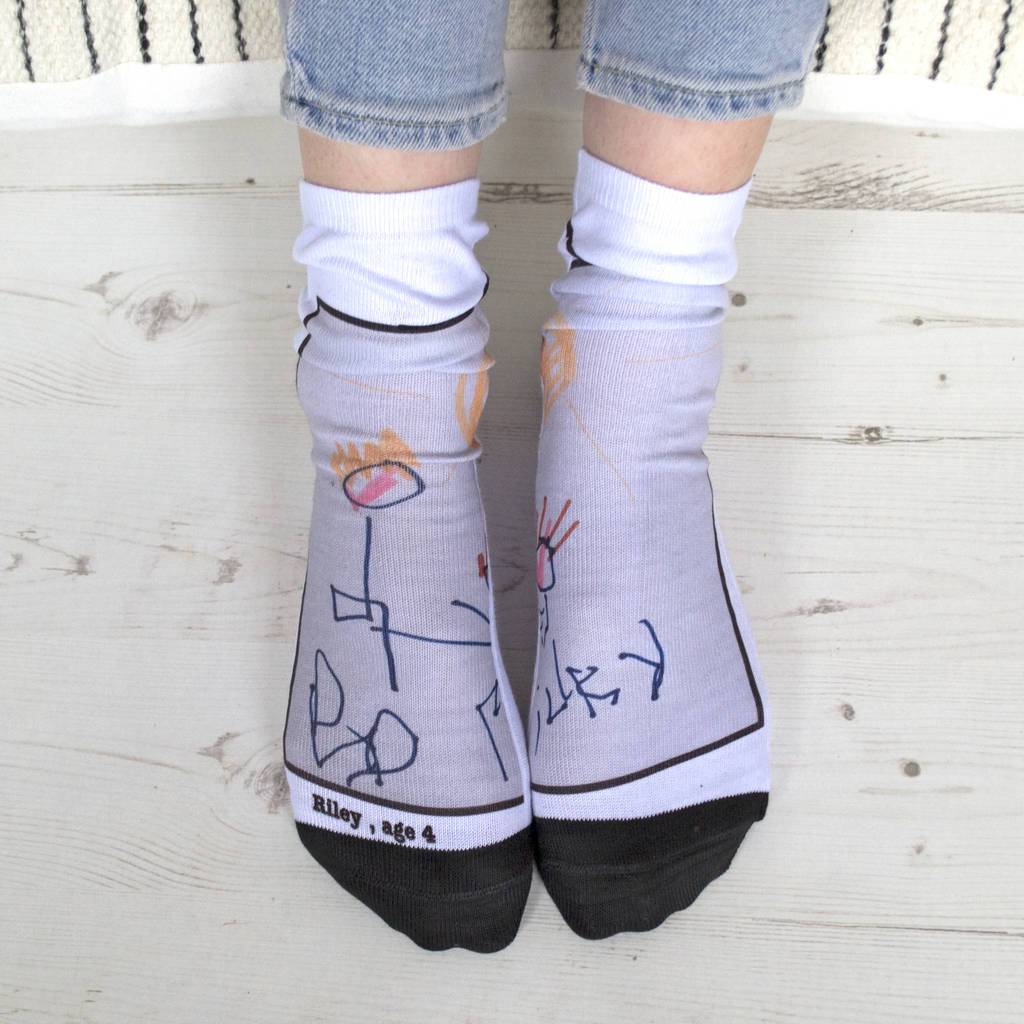 Your Child's Drawing Socks, Socks, - ALPHS