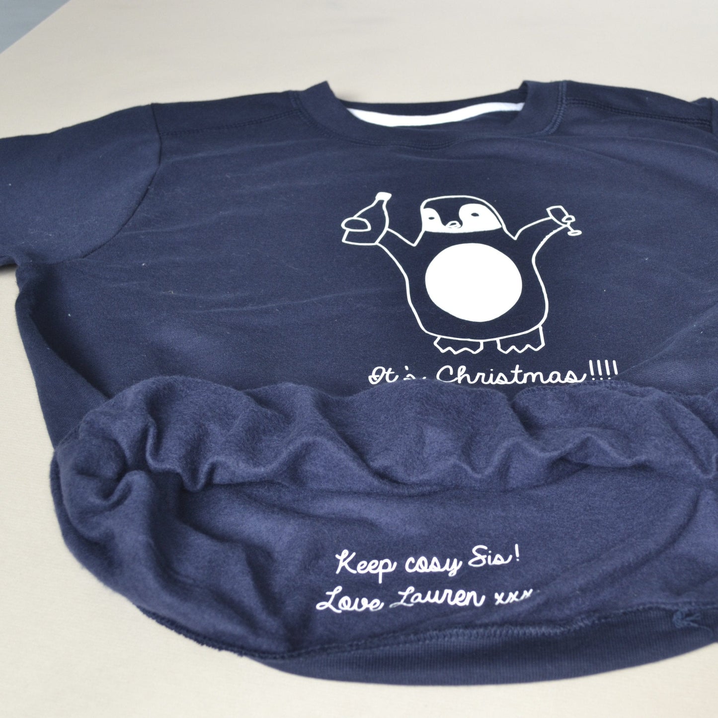 OUTLET Drunk Penguin Personalised Jumper
