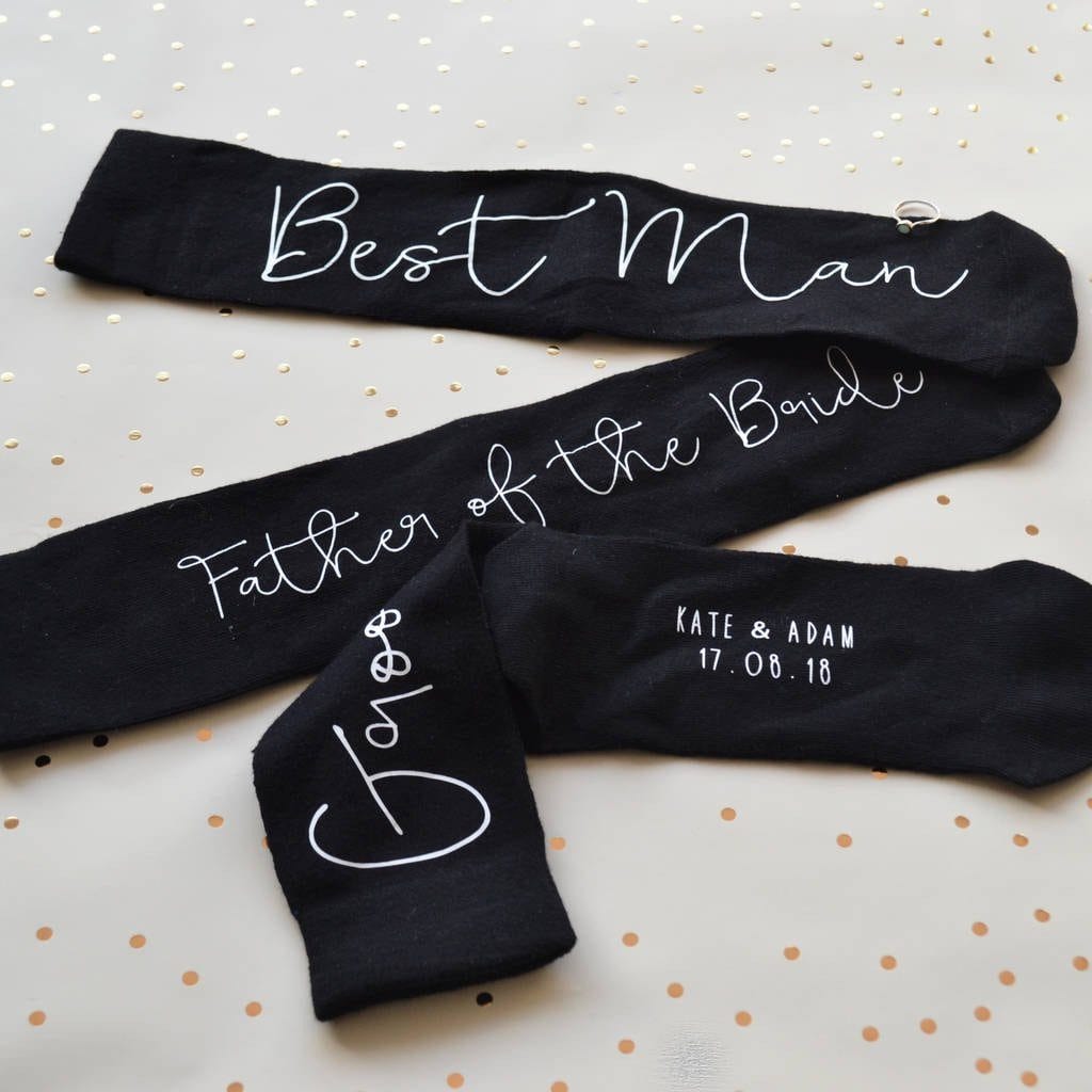 Personalised Gift Wedding Socks - Hidden Message Groomsman Socks Set, Socks, - ALPHS