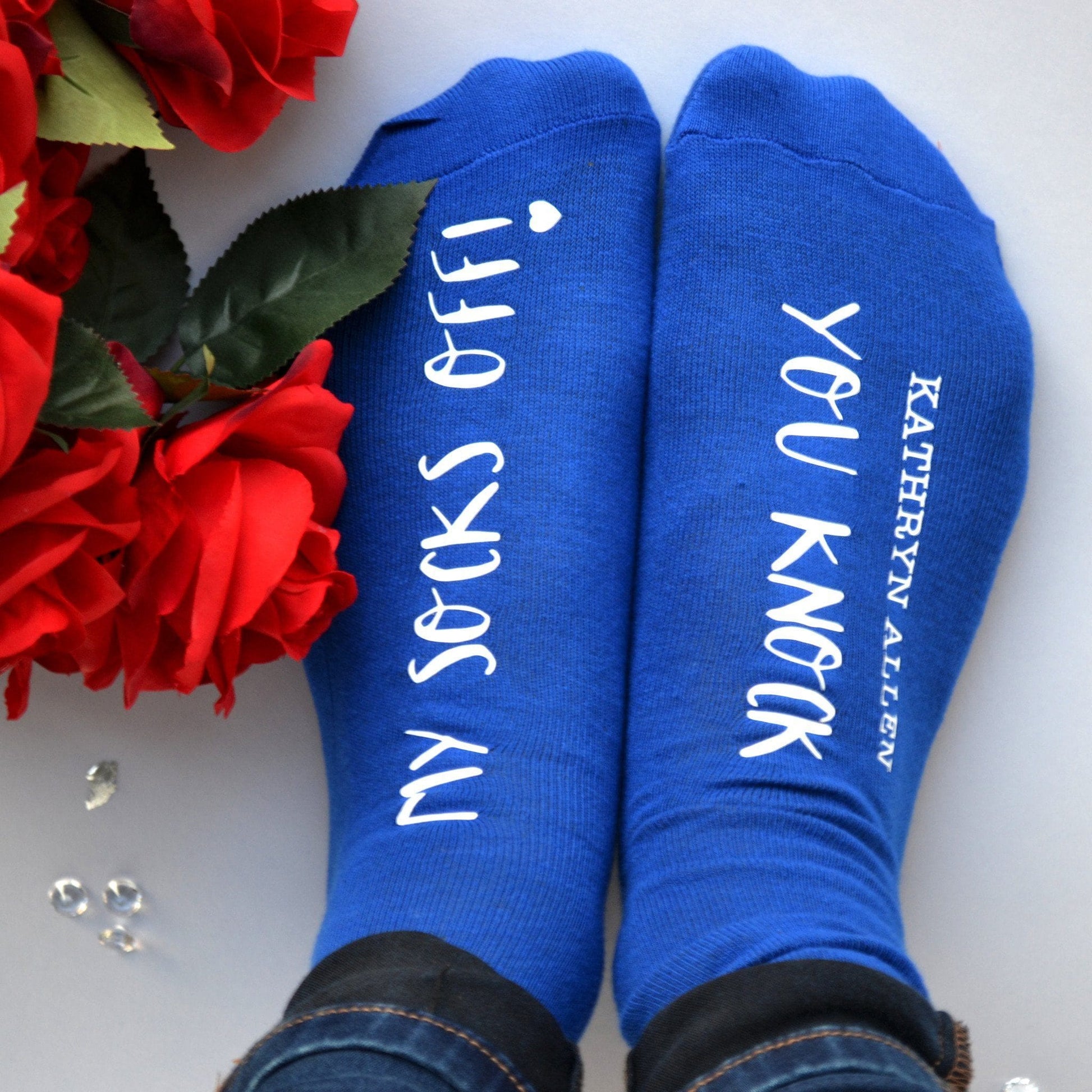 Personalised Gift Socks - You Knock My Socks Off, Socks, - ALPHS