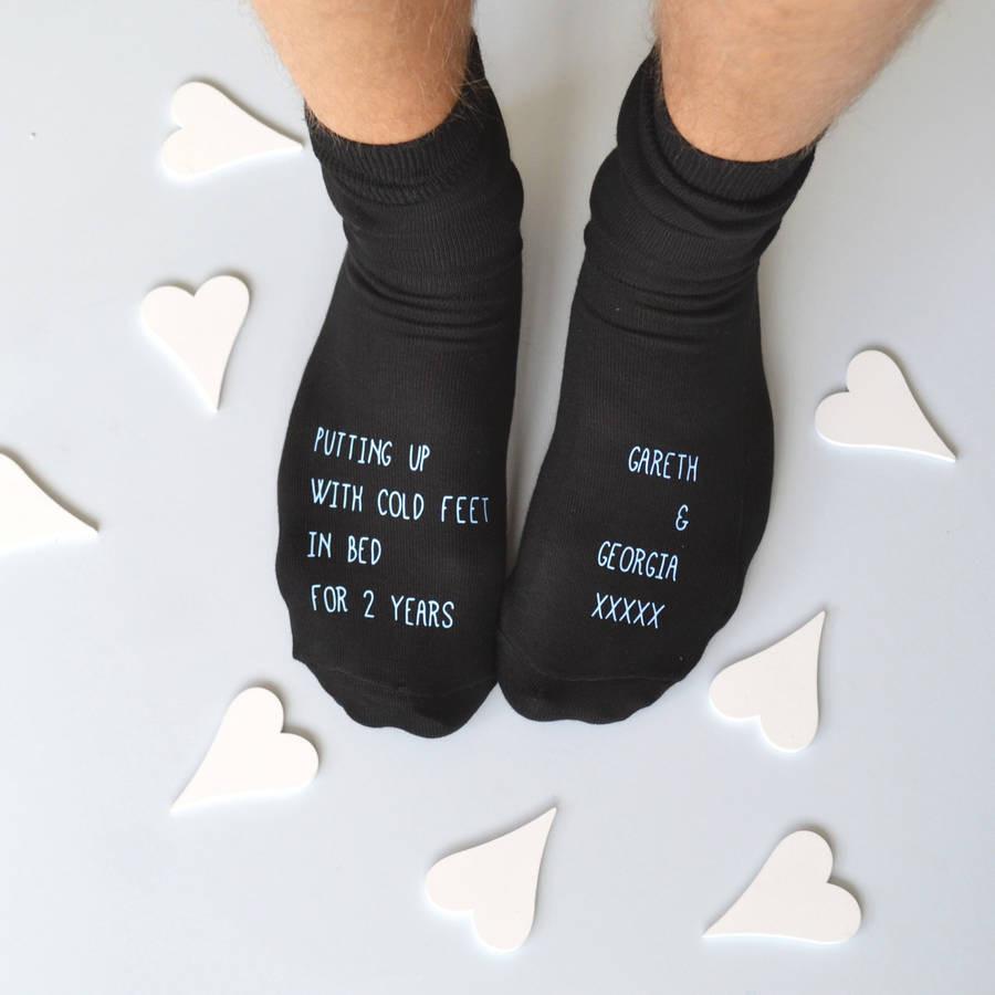Personalised Anniversary Gift Socks - Putting Up With..., socks, - ALPHS