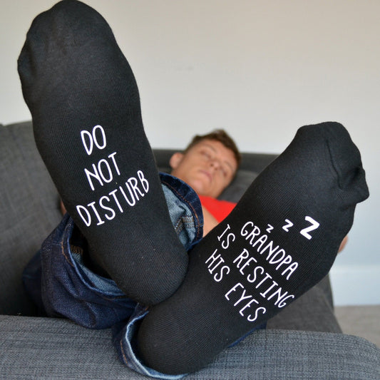 Do Not Disturb Resting Eyes Socks, socks, - ALPHS 