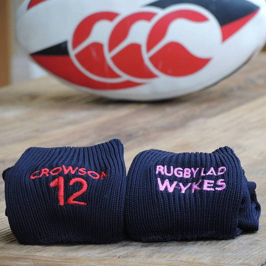 Personalised Embriodered Rugby/Football Socks, socks, - ALPHS