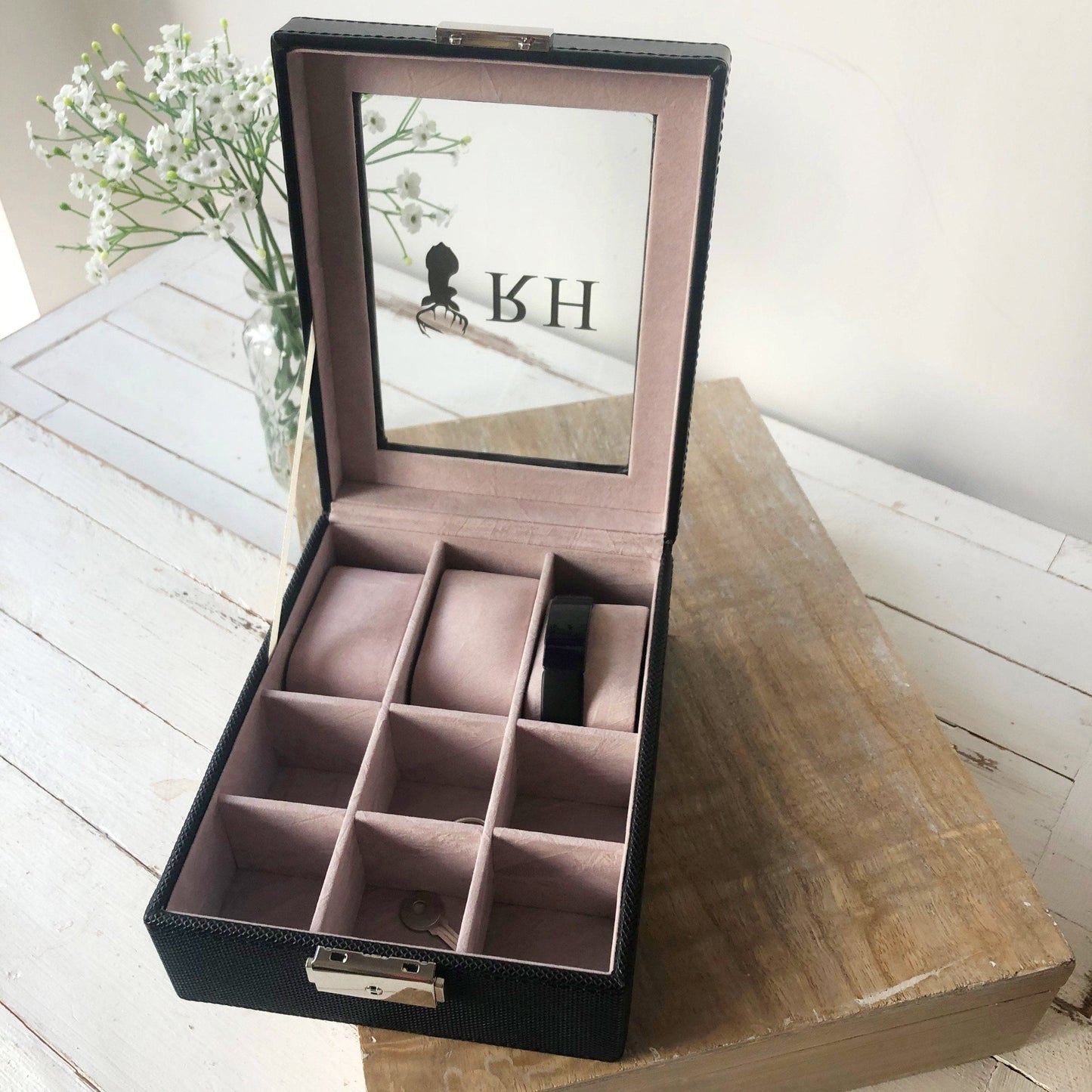 Men's Personalised Watch Box, Watch Box, - ALPHS