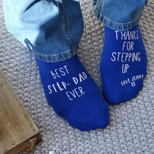 Personalised Step Dad Gift Socks