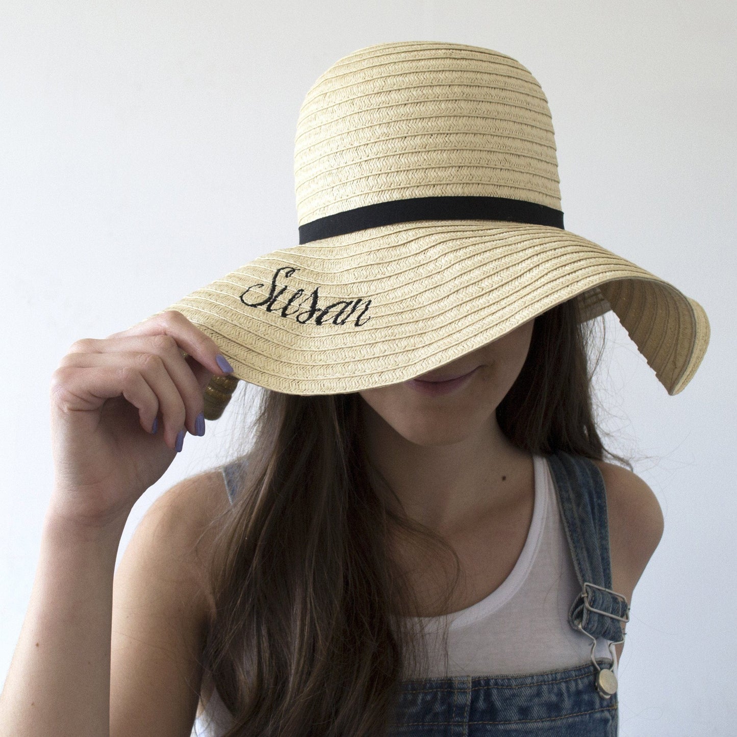 Personalised Summer Straw Hat, Hats, - ALPHS