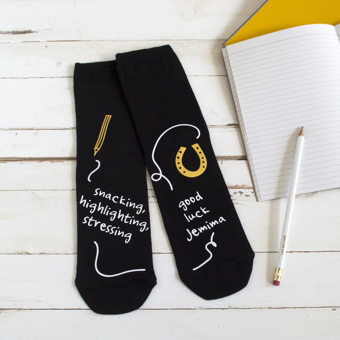 Personalised Exam Prep Socks, Socks, - ALPHS
