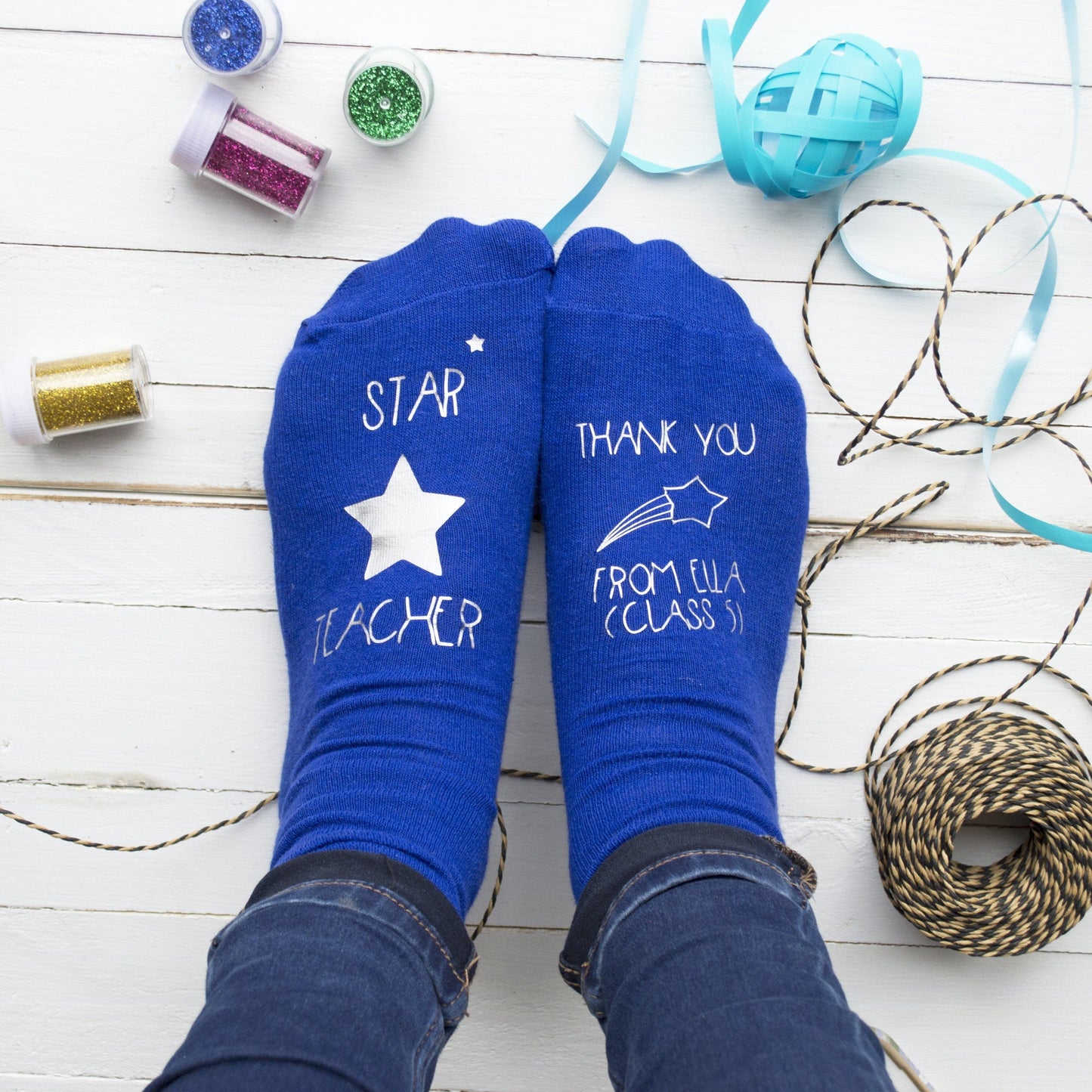 Star Teacher Personalised Socks, Socks, - ALPHS