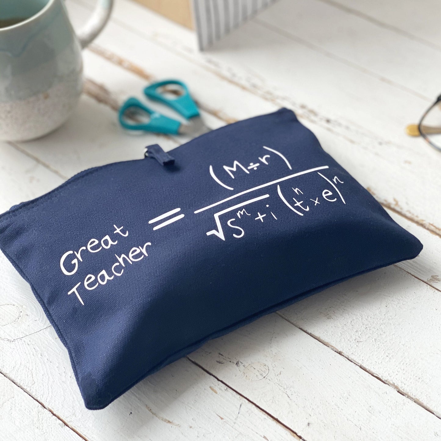 Hidden Message Great Teacher Maths Pencil Case