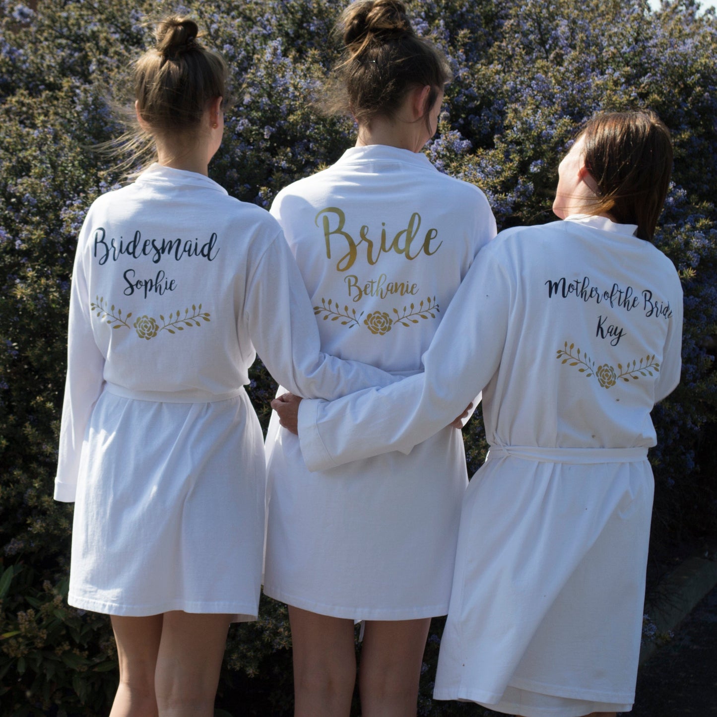 Personalised Cotton Wedding Robe, Robe, - ALPHS