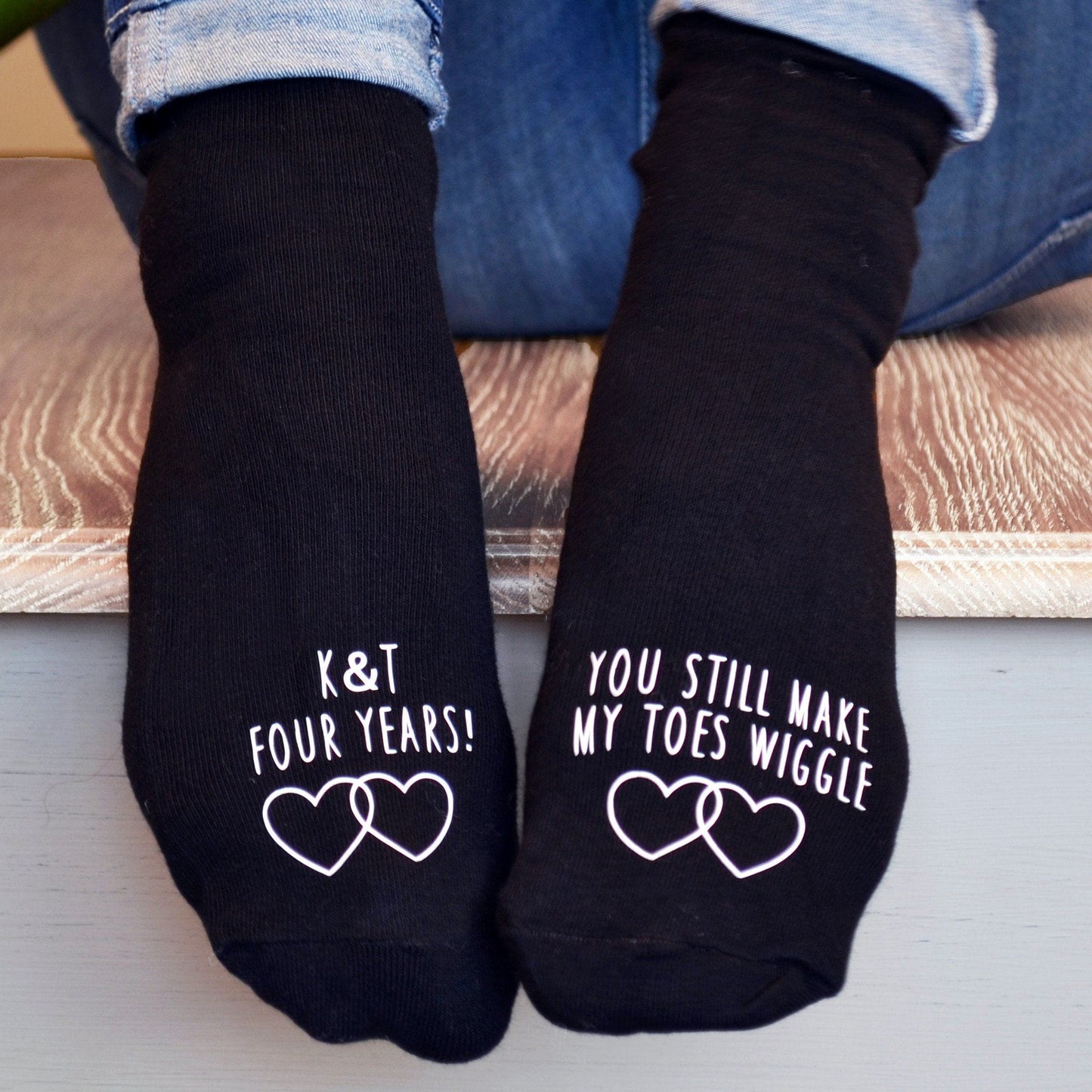 Personalised Gift Socks - You Make My Toes Wiggle, Socks, - ALPHS