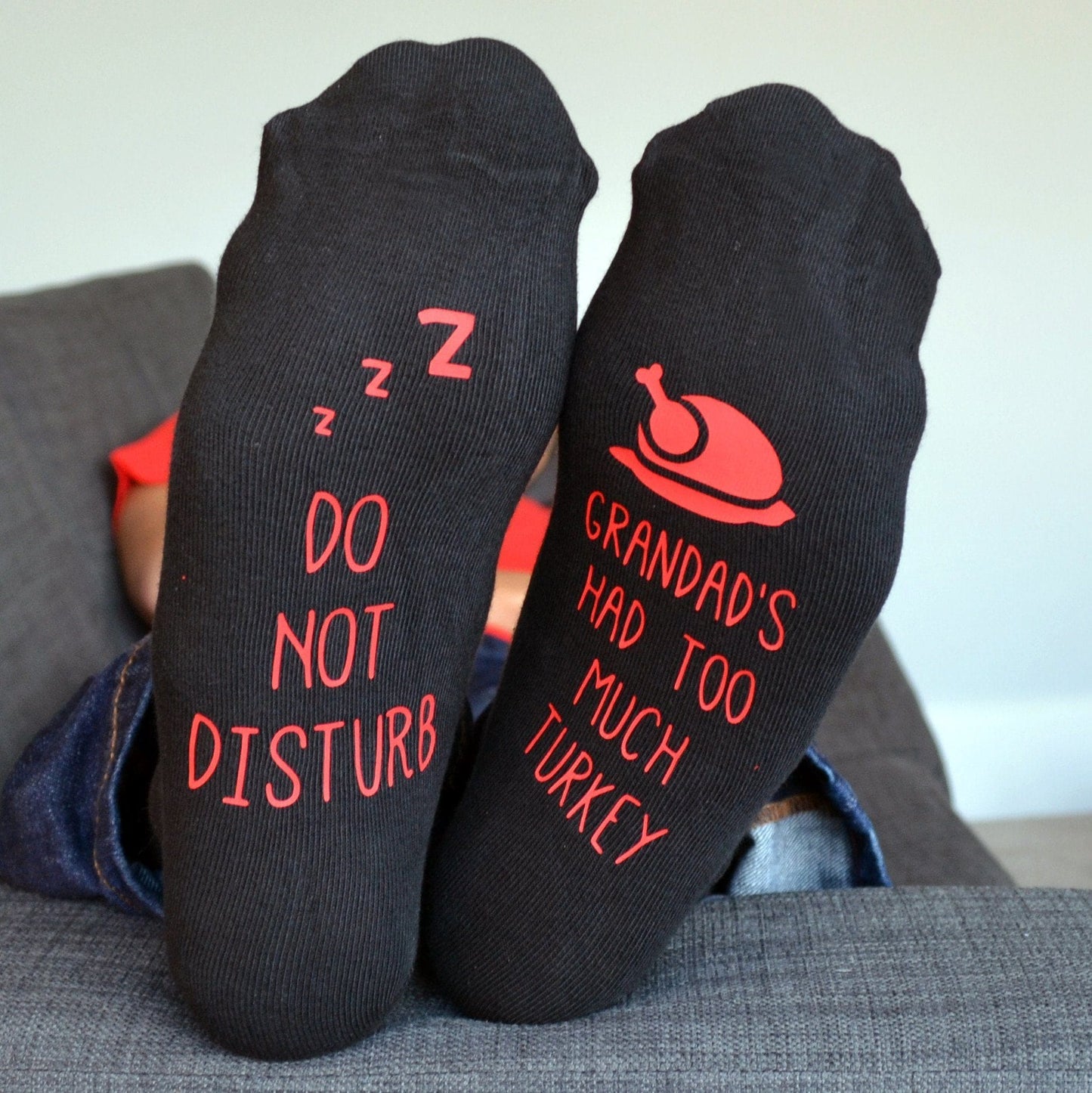Do Not Disturb Too Much Turkey Socks, socks, - ALPHS