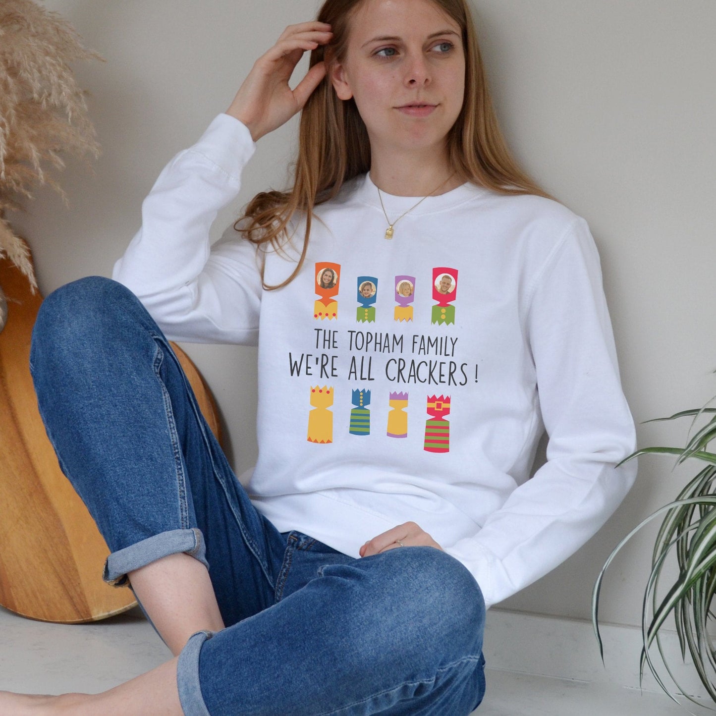 We're All Crackers Family Photo Jumper