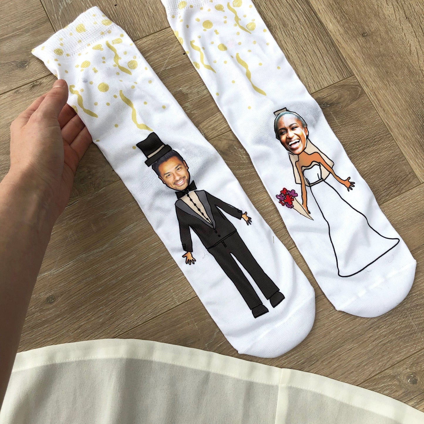 Personalised Photo Engagement Wedding Socks, socks, - ALPHS