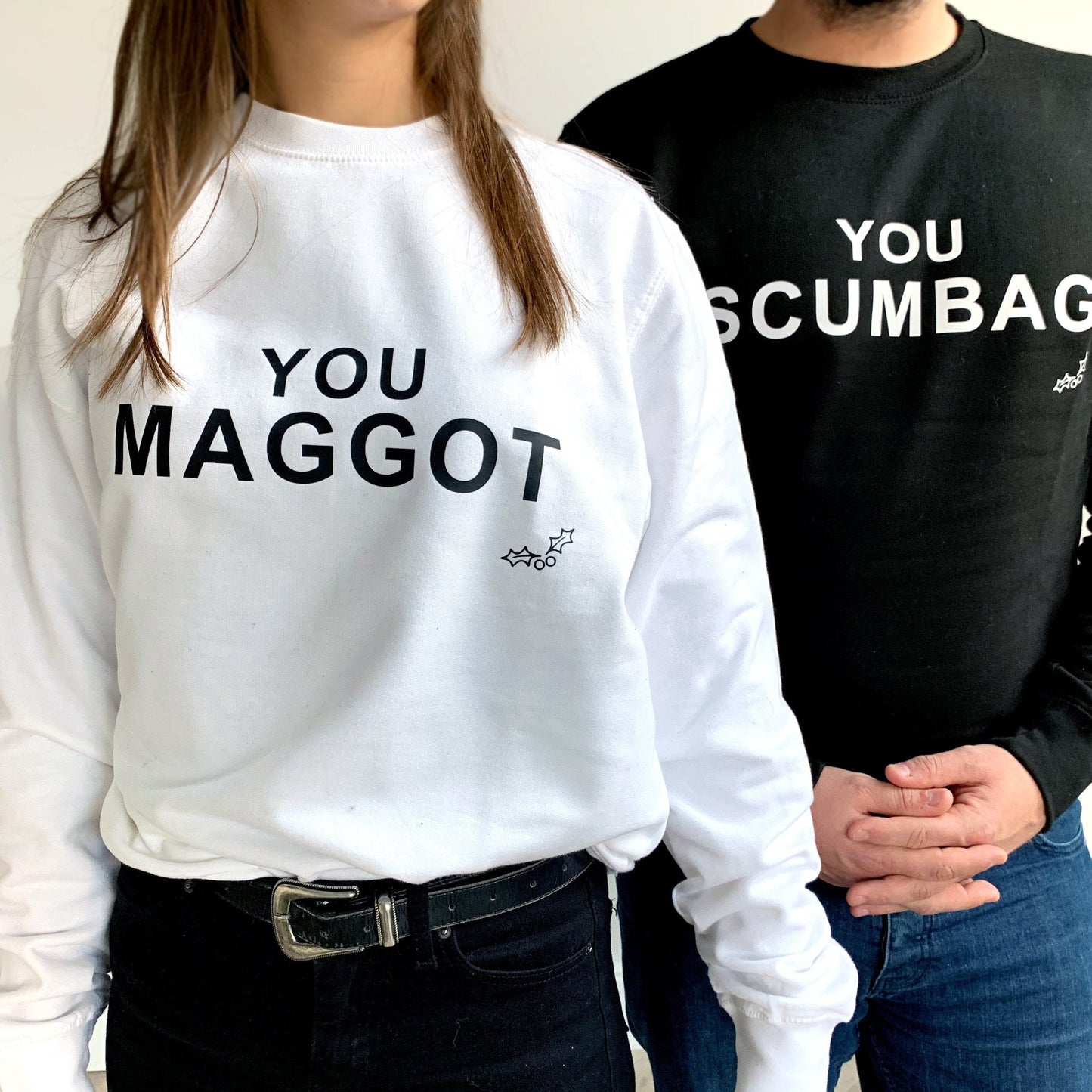 Personalised Scumbag and Maggot Christmas Jumper, Jumper, Christmas, - ALPHS