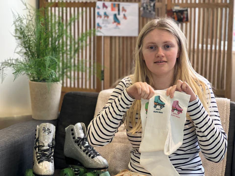 Meet Amelia, a College Student on Placement with us and the Creative Mind who Dreamt up our Newest Skate Socks…