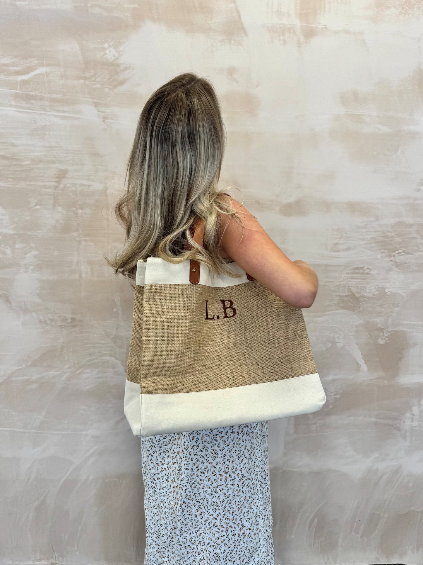 Personalised Natural Jute Tote Bag