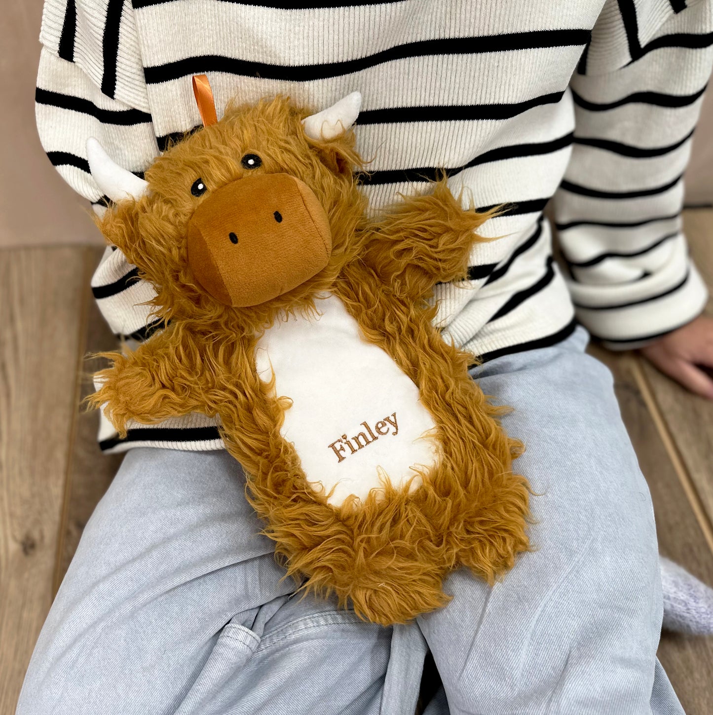 Highland Cow Personalised Hot Water Bottle