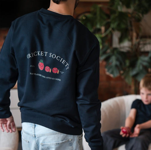 Personalised Daddy And Me Cricket Sweatshirt
