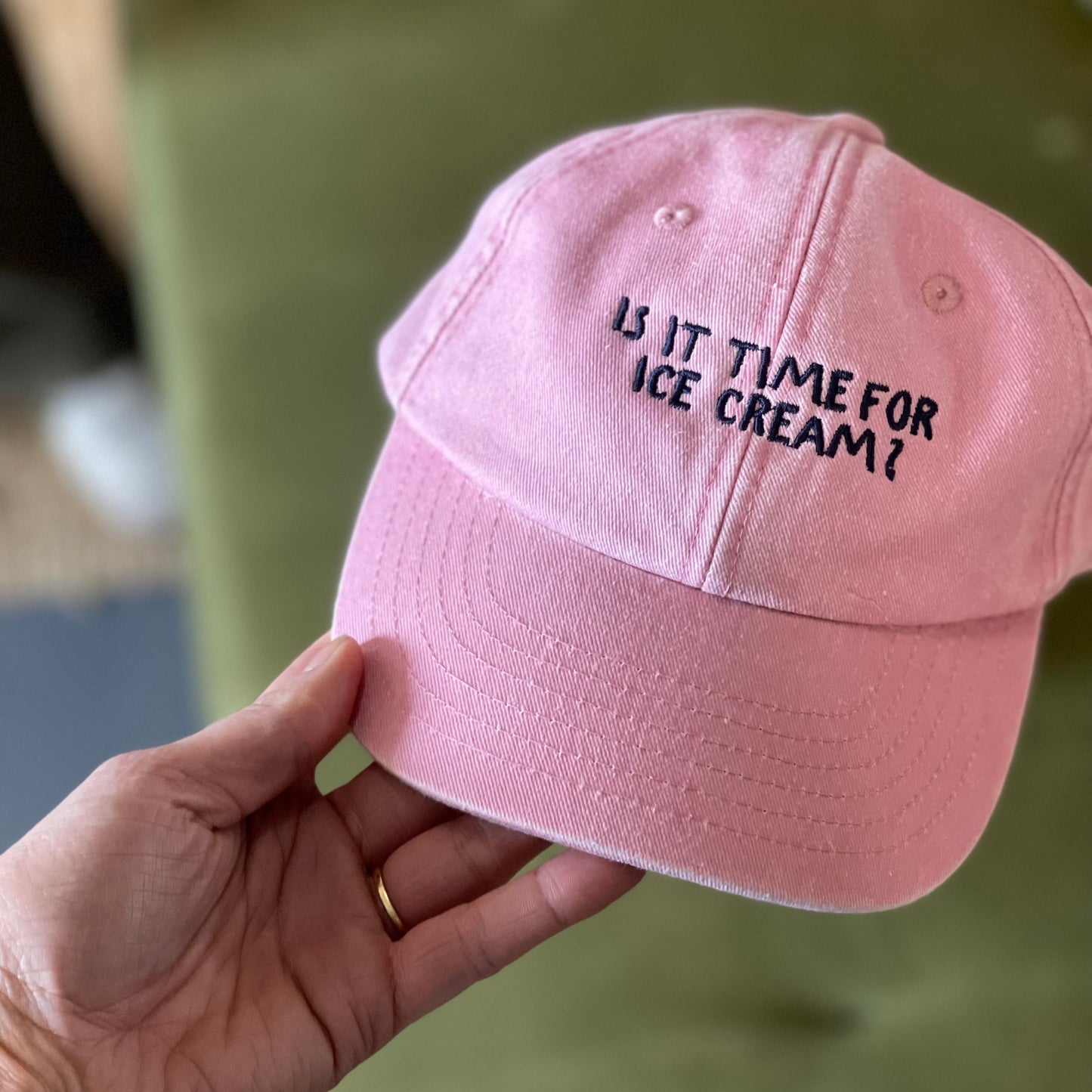 Kid's Slogan Ice Cream Vintage Cap