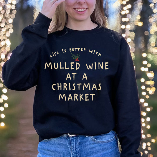Life is better at christmas personalised jumper