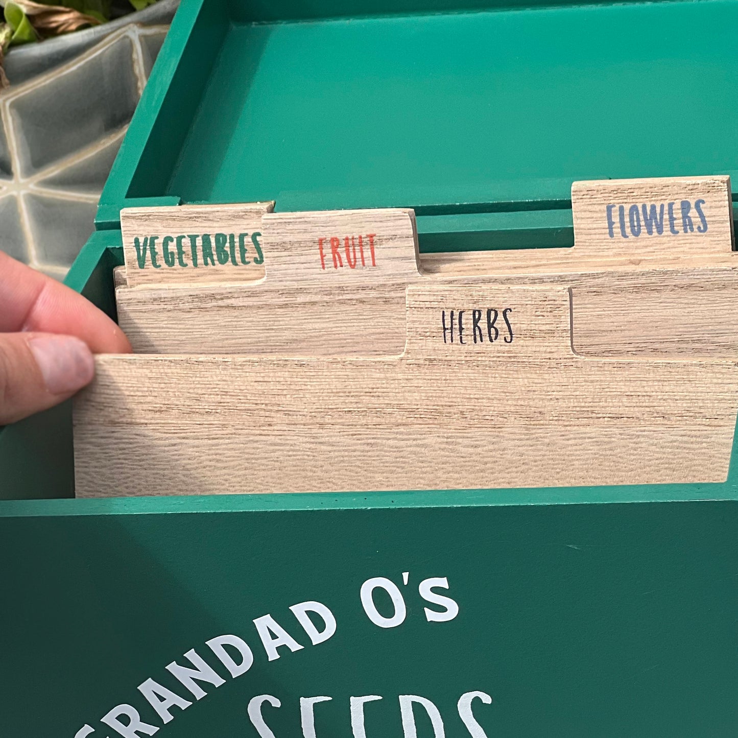 Personalised Seed Organiser