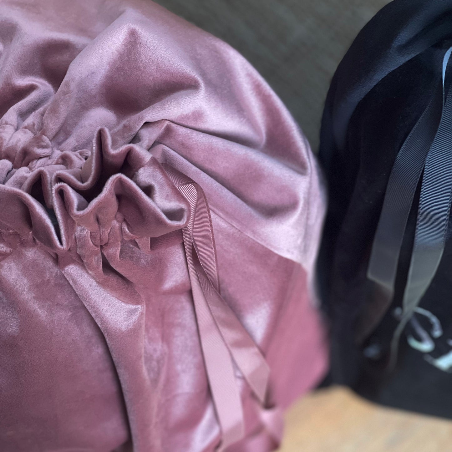 Girly Pink Velvet Christmas Sack