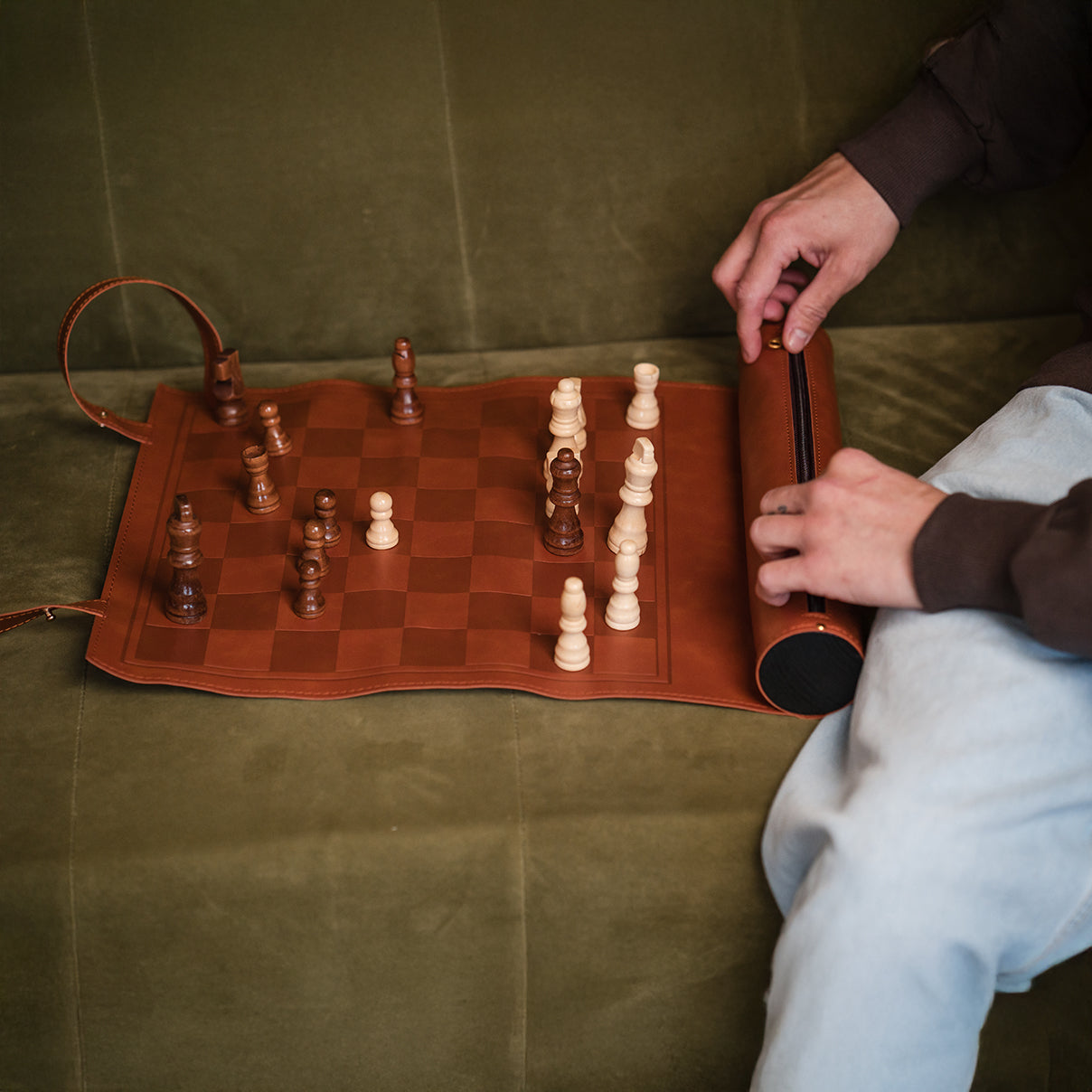 Monogram Chess Travel Set