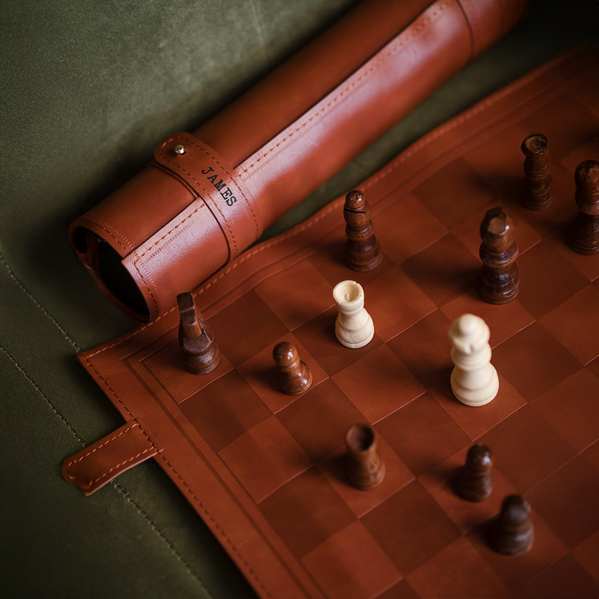 Monogram Chess Travel Set