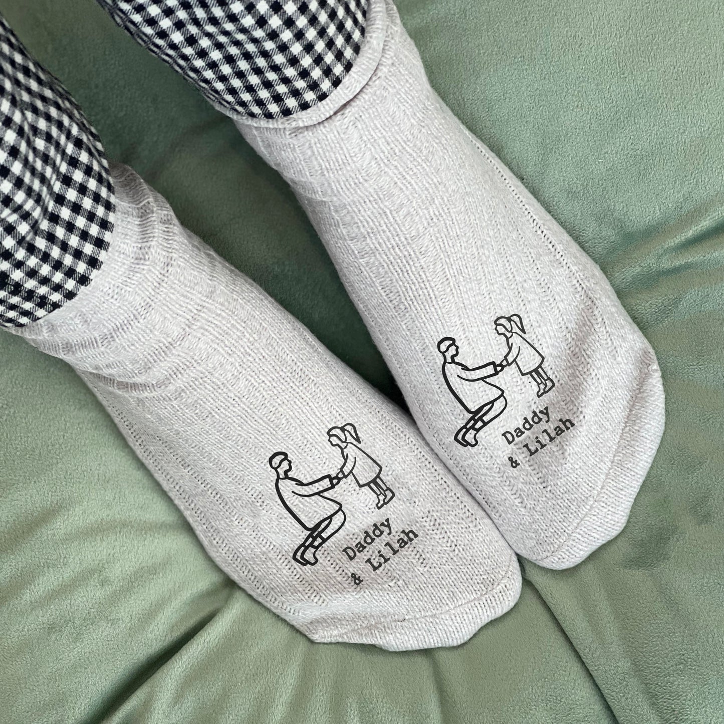 Daddy And Me Personalised Snug Socks