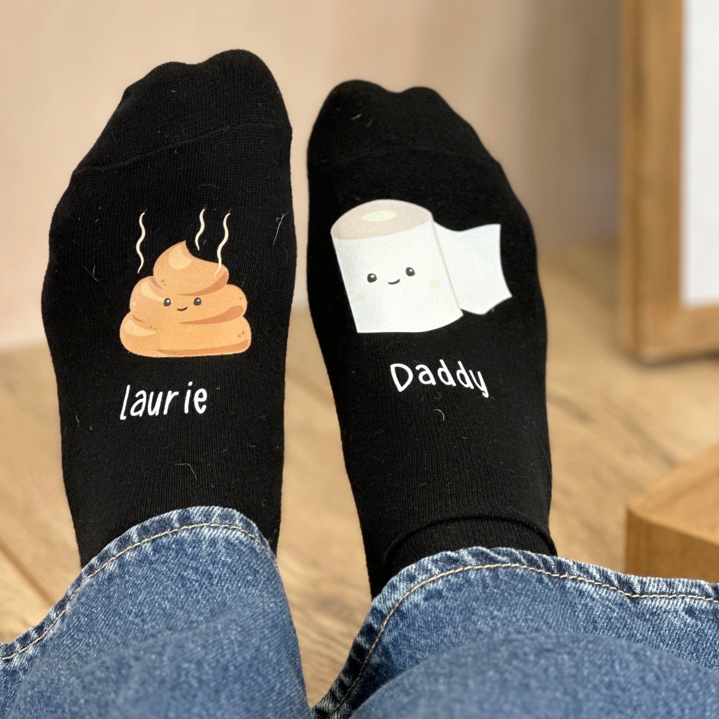 Me and You Personalised Poo Socks